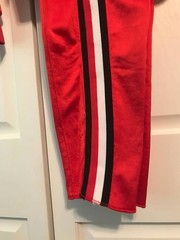 Cheerleader Sweats Sz M Red, White, Black, Jacket & Pants Set WARM UP SUIT