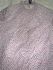 Vintage 70’s Devon Print High Neck Secretary Blouse Size 8