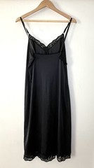 Vintage Slip Sears ISN’T IT DEVINE Knee Black Womens Size 36 / Small Goth Sissy