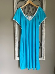 Shadowline Vintage Nightgown,Cottagecore Midnight Sundress, Farmhouse nighty NWT