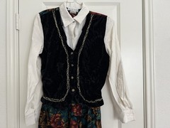 Vintage Alexis Maxi Dress 3 in one, 46” Long