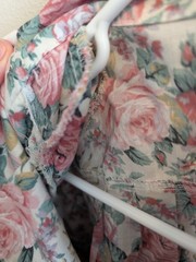 Stuart Alan Women’s Large Size 12 Vintage Made In USA Floral Dress Shoulder Pads