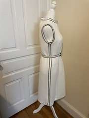 Vintage A L’AIGLON Original 60s- 70s White & Black Dress Size 12