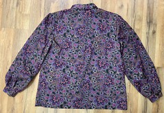 Vintage Jonquil by Judy Bond Multi Purple Floral Button Up Shirt Women’s Large