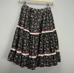 vintage calico gunne sax STYLE coquette cottage core skirt