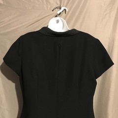 Vintage 80s Positive Attitude Neck Bow Secretary Dress Size 12