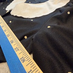 Rockabilly Polka Dot Midi Dress black Pinup Peter Pan Collar Pearl Button 80 90s