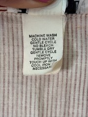 Vintage 80s Taurus II Union Made Striped Midi Shirt Dress Red White Size 10 USA