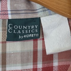 Vintage 90s Koret Plaid 2 Piece Matching Set Women Blouse Culotte Shorts Country