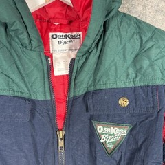 Vintage Osh Kosh B’Gosh Boys Snowsuit Size M 5/6 Lined Hooded Great Condition