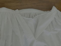 2 Skirts x Dirndl~1 Purple Damask w Lace~1 Embroidery Roses Dots Eyelets~S or M