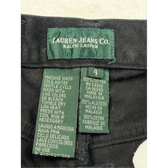 Vintage 90s Lauren Jeans Co Ralph Lauren Black High Rise Mom Jeans
