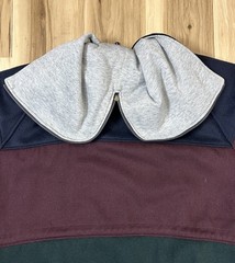 Vintage 1990s Wool Bomber Jacket New York Classics Zip Flat Hooded 3XL Coat