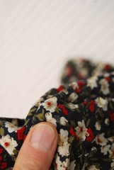 90s Floral Mini Dress (M) blue vintage All That Jazz sundress skater skirt twee