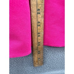 VTG The American Shirt Dress Hot Pink Belted Midi Button Front Pockets 22.5in
