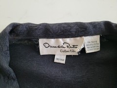 Oscar De La Renta Lightweight Black Polyester Blouse – Women’s 38/18W – Vintage