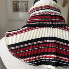 Vintage 70s Dickie Rust Black Cream Stripe OSFM