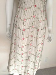 Vtg 1950s L’Aiglon Designer Embroidered Dress-Sweater Set, Sz 8-10