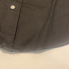 Vintage DC Dee Cee Pearl Snap Up Black Shirt USA Made L 11/12 Western NWT