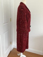 Vintage 40’s 50’s PHYLLIS Nubby Lined Wool Pencil Skirt Jacket Dress Suit! S-M