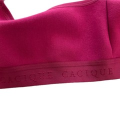 Cacique 40C Wireless Wire Free Soft Womens Pink Bra