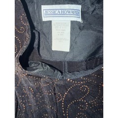 Jessica Howard Vintage 90s Whimsigoth Glitter Swirl Slinky Maxi Dress