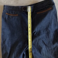 Vintage 70s Bell Bottom Jeans 26×30 Hong Kong Wide Flare Hippie Boho Denim