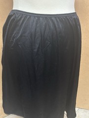 VASSARETTE Black Nylon Half Slip Size 24″ XL/44 Style 11-132