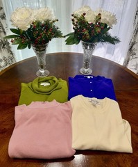 4 Vintage 1980s/early 1990s Women’s Sweaters- Designers Originals