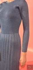 Vtg 60’s BRANFF Gianni Ferri Lt. Blue Acrylic Knit Dress Hong Kong GORGEOUS!