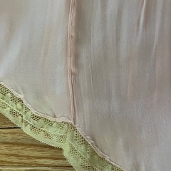 Vintage Sexy Lingerie 1930’s 40’s pink silky pants lace lingerie boudoir shorts
