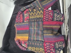 Stefano International Vintage Patchwork Oversized Sweater Women’s Large 90s Boho