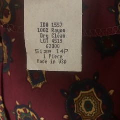 Vintage Bedford Fair Dress Sleeveless Belted Medallion Print Equestrian Size 14