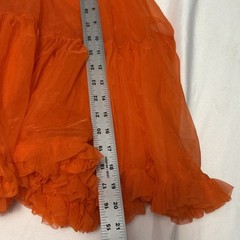 Vtg Great American Square Dancing Co Red/Orange Petticoat Medium Rockabilly