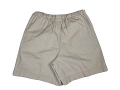 Vintage 90s Liz Claiborne elastic High Waisted drawstring Khaki Mom Shorts sz 8