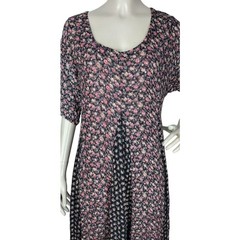 VTG 90s Nostalgia Grunge Prairie Boho Cottagecore Calico Floral Paneled Dress