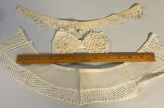 Victorian Wedding Ivory Lace Trim Fabric Collars Bow