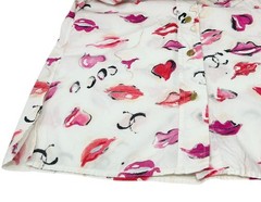 CHANEL Vintage 1995 CC Logo Long Sleeve Shirt Blouse White Button Lip 105414