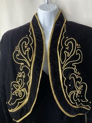 Vintage Vanna White Velvet Little Black Dress Size 16 Gala Event Regency Royal