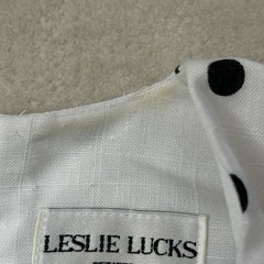 Leslie Lucks Vintage 80s Polkadot Puffed Sleeve Dress Size 4 Petite