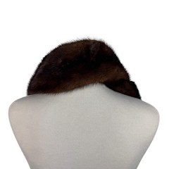 Vintage Genuine Mink Fur Collar Stole Brown Wrap Shawl Woodward & Lothrop