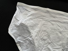 Vtg BALI 2846 Fit Your Curves Satin Full Coverage 2XL/9 White Panties #275