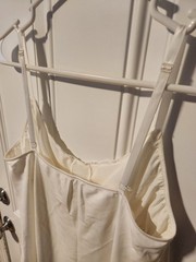 VTG Vanity Fair Ivory Polyester Lace Trim Full Slip Dress Size 40