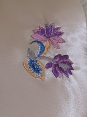 Vintage 1980s/1990s Shieh Hwa Classics Chinese Satiny Champagne Embroidered Vest