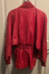 UNIQUE 80’s Michael Hoban North Beach – Long Leather Zipper Jacket – Size 9/10