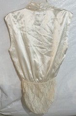 Vintage NWT Talbots Intimates Ivory Bodysuit Lingerie Lace Classic Bridal USA