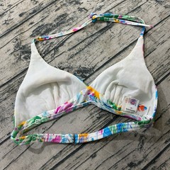 70s Vtg JC Penney Bikini Swim Top Size 14 (Fits XS/S) Hippie Boho Floral