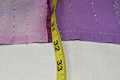 Vintage Skirt Handmade Nepal Size S/M 90s Layered Lavender Red Drawstring Waist