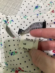 Vtg 80s Breli Union Made Midi Dress 16 Secretary Floral Polka Dot Pleated Sheer