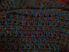 Beautiful Hand Made Crochet Shawl Poncho Multicolored Granny One Size Sweater